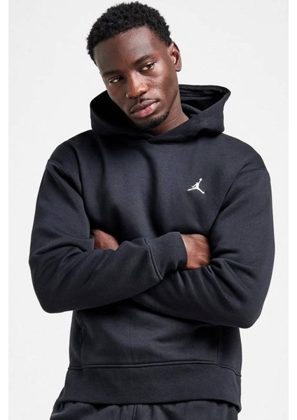 Jordan Essentials Fleece Men's Hoodie Erkek Kapüşonlu Sweatshirt Siyah