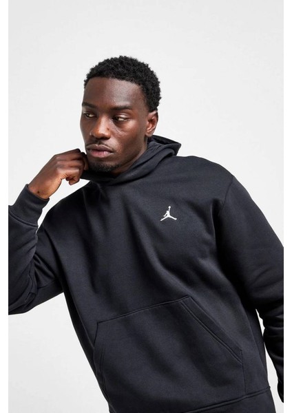 Jordan Essentials Fleece Men's Hoodie Erkek Kapüşonlu Sweatshirt Siyah