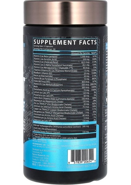 Research, Vitadapt Complete, Premium Spor Multivitamini, 90 Kapsül