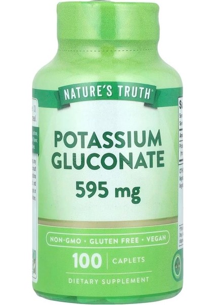 Potasyum Glukonat, 595 mg 100 Kaplet