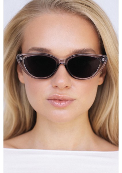 Asude Grey Black Güneş Gözlüğü