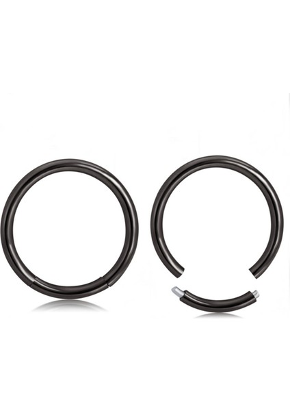 Çelik Segmentli Clicker Kulak ve Septum Piercingleri Için Çok Amaçlı 8mm/1.2mm