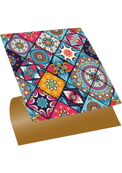 Kendinden Yapışkanlı Pembe Karo Desenli Pvc Karo 30 x 30 cm (33 Adet) 3 M²