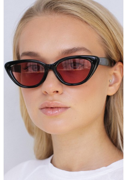 Asude Black Red Güneş Gözlüğü