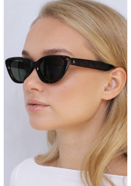 Asude Leopard Green Güneş Gözlüğü fırsatları