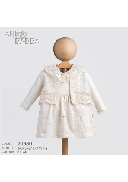 Dantelli 2 Li Bebek Elbise Takımı // 20330