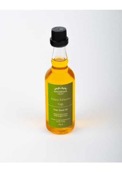 Keten Tohumu Yağı 100 ml - Doğal Soğuk Sıkım - Omega3 Kaynağı