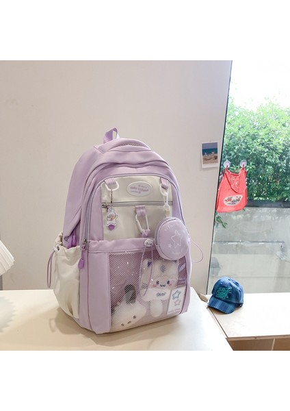 Kızlar Için Sevimli Naylon Okul Sırt Çantası Genç Öğrenci Kadın Sırt Çantası Çok Cepli Okul Çantası Kawaii Dizüstü Bilgisayar Kitap Çantası Paketi Mochila (Yurt Dışından) fiyatları