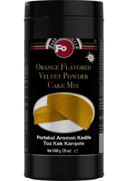 Portakal Aromalı Kadife Kek Karışımı 1 kg