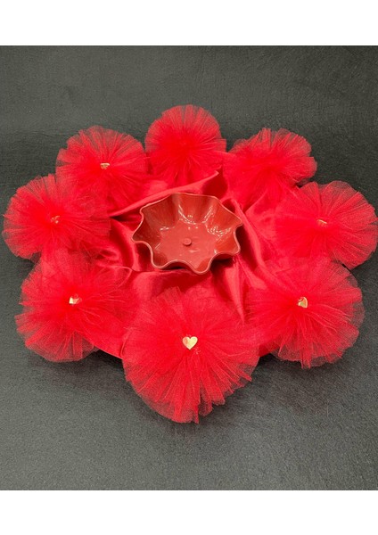 Kalpli ve Ponponlu Kına Sepeti ve Tepsisi Takımı modelleri