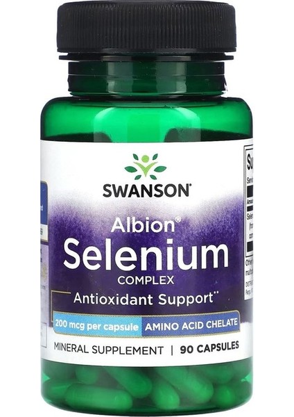 Albion Selenyum Kompleksi, 200 Mcg, 90 Kapsül