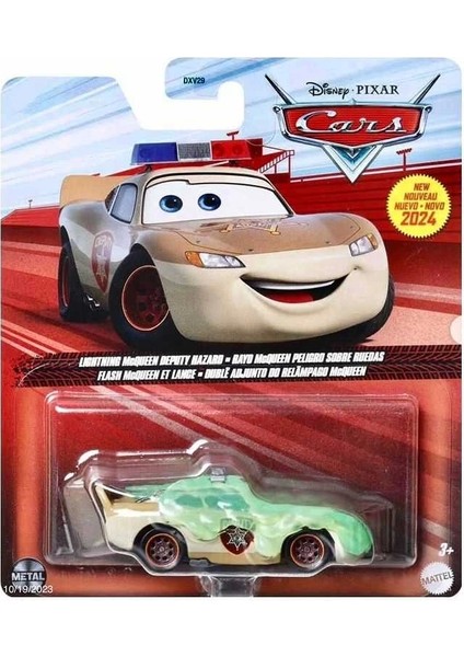 1/64 Lightning Mcqueen Deputy Hazard Flash Mcqueen- Rayo Mcqueen Ayudante Peligroso