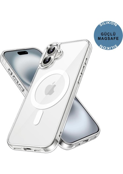 Apple iPhone 16 Şeffaf Magsafe Kılıf Mtl Aksesuar