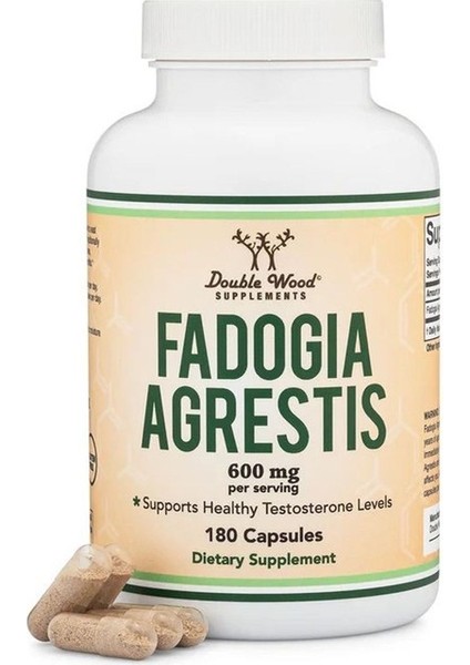 Fadogia Agresti.s 600 mg 180 Veg.kapsül.usa Vers.