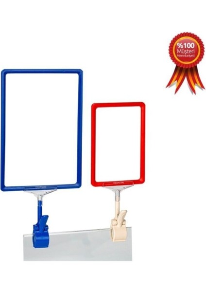 Mandal Aparatlı Renkli Plastik Çerçeve. Etiketlik. Sarı-A4