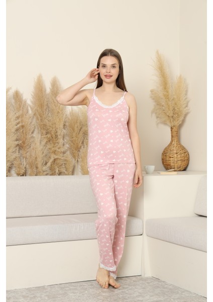 Kalpli Askılı Pijama Takımı