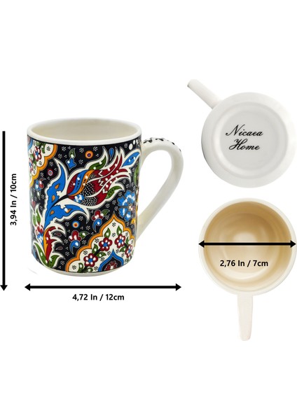 El Yapımı Seramik Kupa Organik Boya Lale Figürü fiyatları