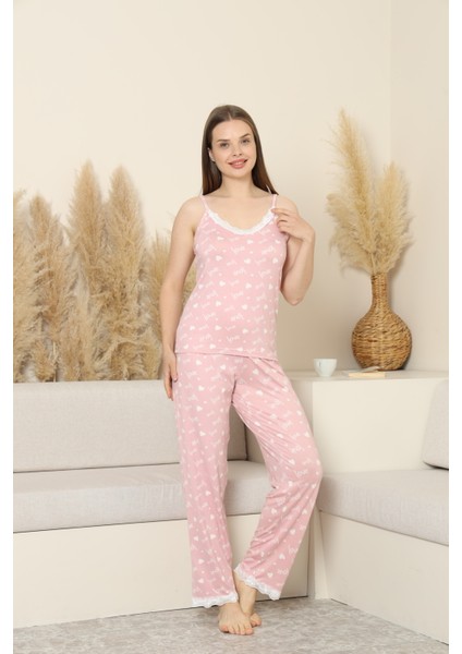 Kalpli Askılı Pijama Takımı