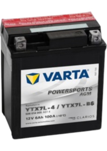 Motosiklet Aküsü YTX7L-BS 12V6AH (Suyu Yanında)