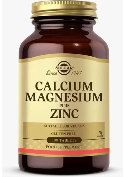 kalsiyum Magnezyum Plus Zinc 100 Tablet