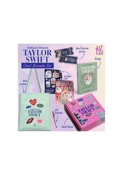 Edebiyatın İlhamıyla Taylor Swift Özel Kutu Seti - Rachel Feder - Tiffany Tatreau