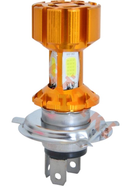 H4 Tipi (4cob H/l 12/24W) Kısa & Uzun Huzmeli LED Ampul (Item-1)