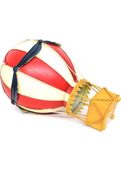 Dekoratif Metal Sıcak Hava Balonu Vintage Biblo Ev Ofis Hediyelik