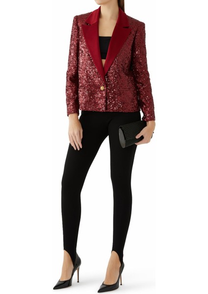 Kırmızı Payetli Blazer Ceket fiyatları