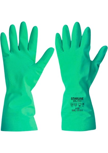STL-1513 Nitril Kimyasal Gıdaya Uygun Eldiven (10 Çift)