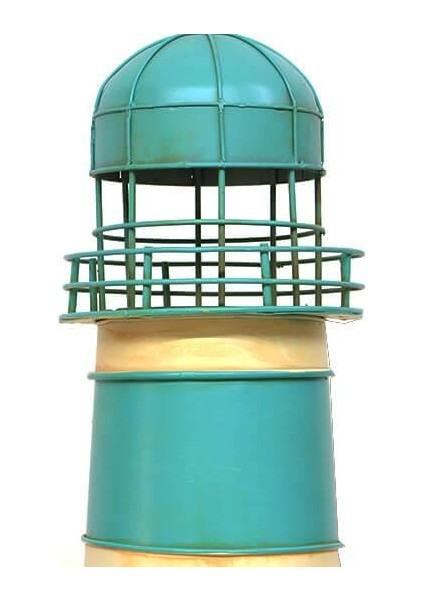 Dekoratif Metal Deniz Feneri Kumbara Vintage Biblo Hediyelik