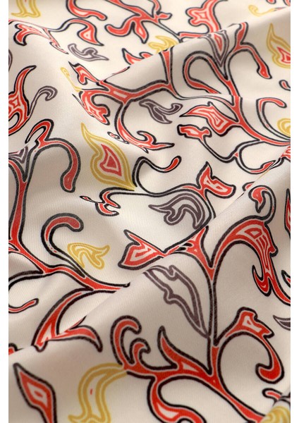 Krem Sarmaşık Desen Soft Şal modelleri