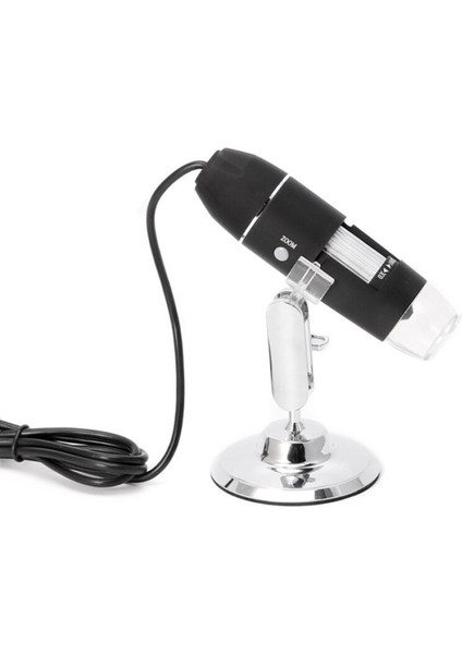 1600X USB Dijital Mikroskop Kamera Endoskop 8 LED Büyüteç Metal Standı