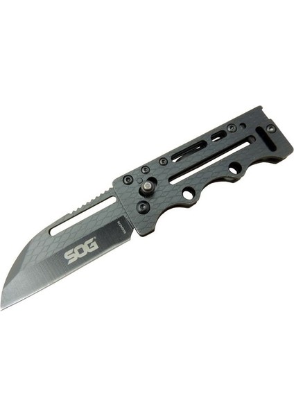 Sog Ac78 Siyah Yaprak Kamp Çakı 14,5 Cm - Metal Sap, Kılıflı
