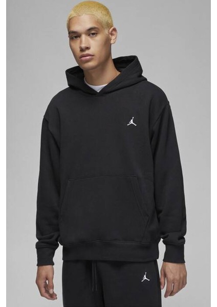 Jordan Essential Fleece Pullover Men's Hoodie Erkek Kapüşonlu Sweatshirt Siyah