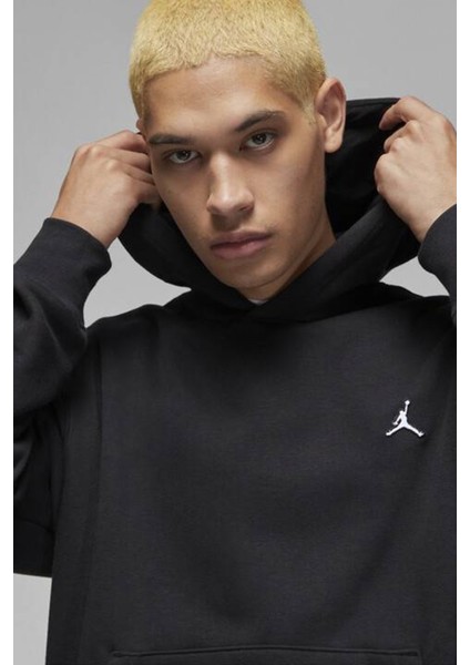 Jordan Essential Fleece Pullover Men's Hoodie Erkek Kapüşonlu Sweatshirt Siyah