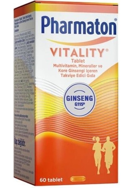 Pharmaton vitality 60 Tablet - Ginseng G115, Multivitamin ve Mineraller 8683060010206