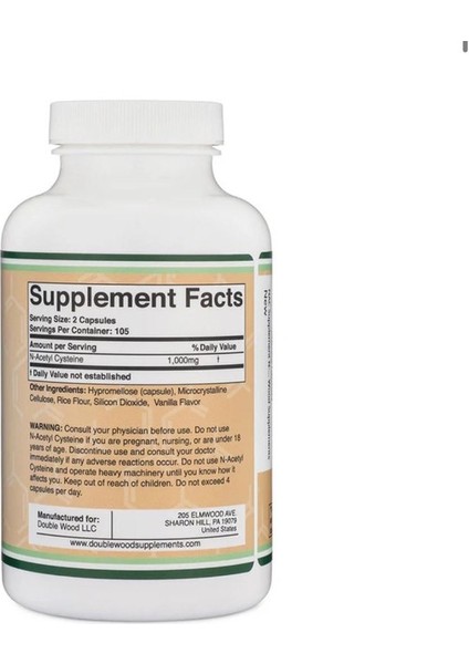 Nac Supplement (Real Nac With Potent Smell) (N-Acetyl Cysteine) 1,000 mg Per Serving, 21 fiyatları