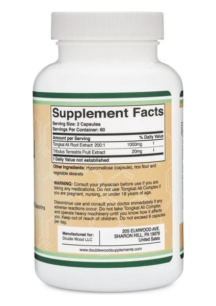 Tongkat Alı 1020 mg 120 Kapsül fiyatları