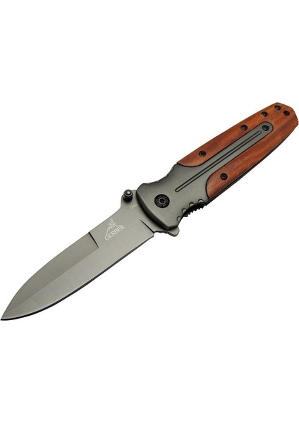 Gb Da59 Avcı Tip Kamp Çakısı 21 Cm - Metal & Ahşap Sap