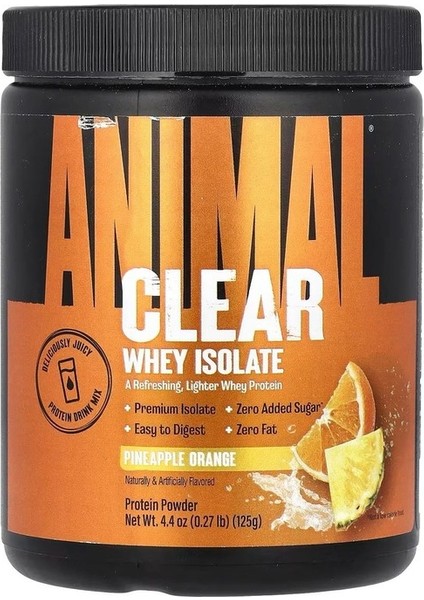 Animal,clear Whey Isolate Pıneapple Orange 0,27 Lb (125 gr) Usa Vers.