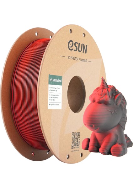 Epla-Matte Dual Kırmızı Siyah Filament 1.75 mm 1 kg