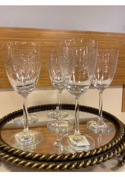 Kadeh Kendinden Desenli Ortaboy 6'Lı Made In Italy Cerve fiyatları