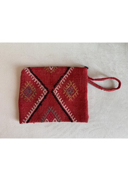 Vintage El Yapımı Türk Kilim Çanta, Küçük Boho El Çantası, Şık Ve Kullanışlı Çanta