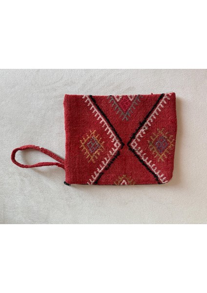 Vintage El Yapımı Türk Kilim Çanta, Küçük Boho El Çantası, Şık Ve Kullanışlı Çanta