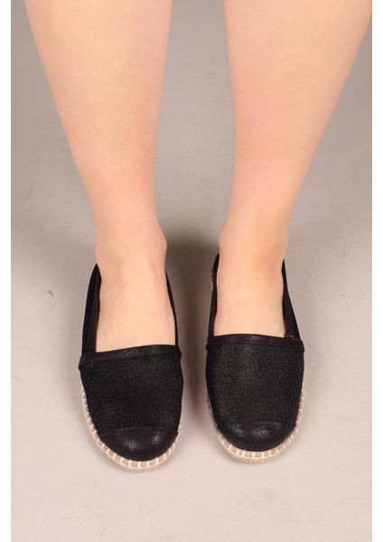 Glossy File Espadril Siyah fırsatları