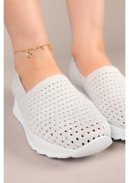 Snix Triko Kalın Tabanlı Babet Gümüş fırsatları