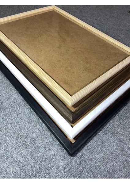 33 x 48 Ahşap Çerçeve Poster Puzzle Siyah & Beyaz & Ceviz & Masif & 4 Renk Iskandinav modelleri