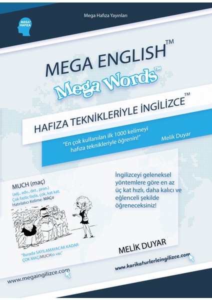 Mega Ingilizce - Mega Words (Kitap) - Hafıza Teknikleri ile Ingilizce Kelime Öğrenme fiyatları