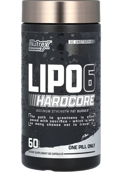 Research, Lıpo-6 - Hardcore - Maksimum Güç, 60 Kapsül