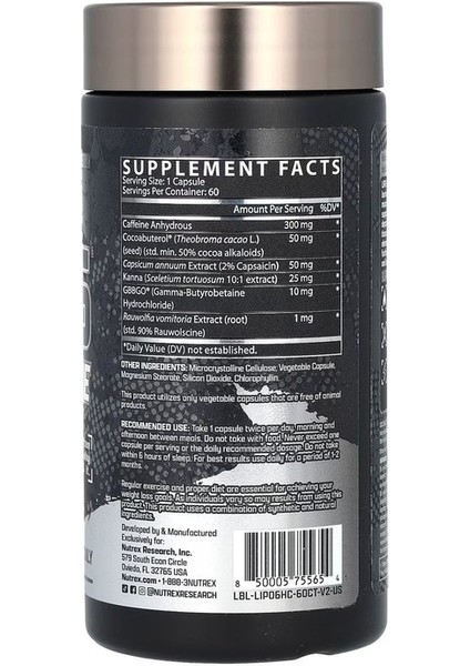 Research, Lıpo-6 - Hardcore - Maksimum Güç, 60 Kapsül fiyatları